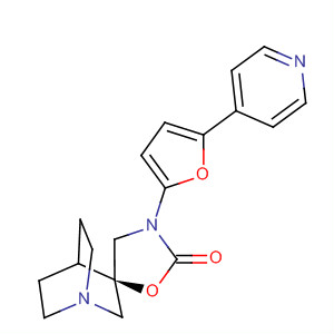 Spiro[1-azabicyclo[2.2.2]octane-3,5'-oxazolidin]-2'-one,3'-[5-(4-pyridinyl)-2-furanyl]-, (3R)-