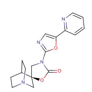 Spiro[1-azabicyclo[2.2.2]octane-3,5'-oxazolidin]-2'-one,3'-[5-(2-pyridinyl)-2-oxazolyl]-, (3R)-