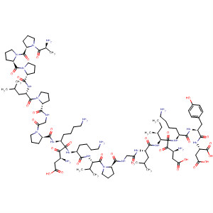 L-Aspartic acid,L-alanyl-L-prolyl-L-prolyl-L-prolyl-L-leucyl-L-prolylglycyl-L-prolyl-L-a-aspartyl-L-lysyl-L-lysyl-L-valyl-L-prolylglycyl-L-leucyl-L-a-aspartyl-L-isoleucyl-L-lysyl-L-tyrosyl-