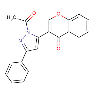 1H-Pyrazole,1-acetyl-4,5-dihydro-5-(4-oxo-4H-1-benzopyran-3-yl)-3-phenyl-