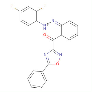 Methanone, phenyl(5-phenyl-1,2,4-oxadiazol-3-yl)-,(2,4-difluorophenyl)hydrazone, (1Z)-