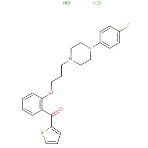 Methanone,[2-[3-[4-(4-fluorophenyl)-1-piperazinyl]propoxy]phenyl]-2-thienyl-,dihydrochloride