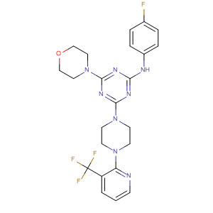 1,3,5-Triazin-2-amine,N-(4-fluorophenyl)-4-(4-morpholinyl)-6-[4-[3-(trifluoromethyl)-2-pyridinyl]-1-piperazinyl]-