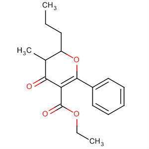 2H-Pyran-5-carboxylic acid,3,4-dihydro-3-methyl-4-oxo-6-phenyl-2-propyl-, ethyl ester, cis-