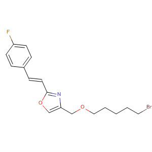 Oxazole,4-[[(5-bromopentyl)oxy]methyl]-2-[(1E)-2-(4-fluorophenyl)ethenyl]-