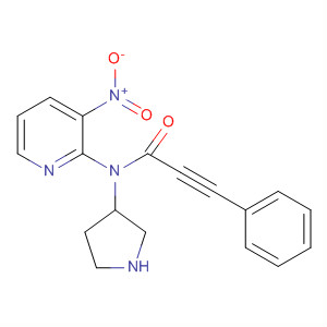 3-Pyrrolidinamine, N-(3-nitro-2-pyridinyl)-1-(1-oxo-3-phenyl-2-propynyl)-