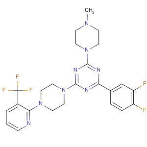 1,3,5-Triazine,2-(3,4-difluorophenyl)-4-(4-methyl-1-piperazinyl)-6-[4-[3-(trifluoromethyl)-2-pyridinyl]-1-piperazinyl]-