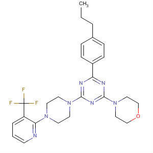1,3,5-Triazine,2-(4-morpholinyl)-4-(4-propylphenyl)-6-[4-[3-(trifluoromethyl)-2-pyridinyl]-1-piperazinyl]-