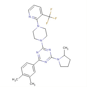 1,3,5-Triazine,2-(3,4-dimethylphenyl)-4-(2-methyl-1-pyrrolidinyl)-6-[4-[3-(trifluoromethyl)-2-pyridinyl]-1-piperazinyl]-
