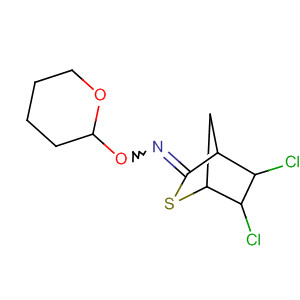 2-Thiabicyclo[2.2.1]heptan-3-one, 5,6-dichloro-,O-(tetrahydro-2H-pyran-2-yl)oxime