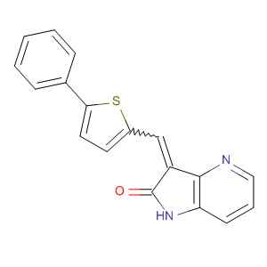 2H-Pyrrolo[3,2-b]pyridin-2-one,1,3-dihydro-3-[(5-phenyl-2-thienyl)methylene]-