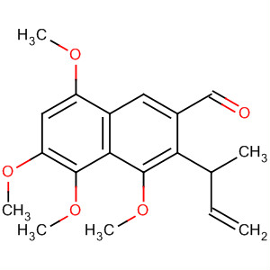 2-Naphthalenecarboxaldehyde,4,5,6,8-tetramethoxy-3-(1-methyl-2-propenyl)-