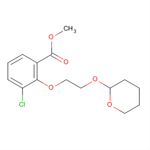 Benzoic acid, 3-chloro-2-[2-[(tetrahydro-2H-pyran-2-yl)oxy]ethoxy]-,methyl ester