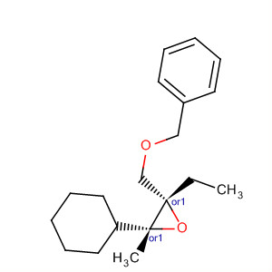 Oxirane, 2-cyclohexyl-3-ethyl-2-methyl-3-[(phenylmethoxy)methyl]-,(2R,3S)-rel-
