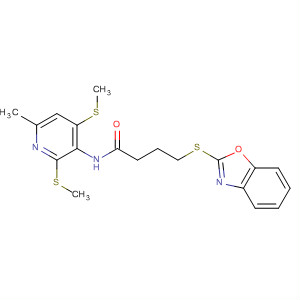 Butanamide,4-(2-benzoxazolylthio)-N-[6-methyl-2,4-bis(methylthio)-3-pyridinyl]-