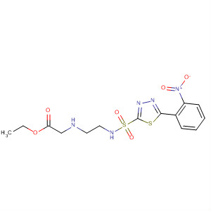 Glycine,N-[2-[[[5-(2-nitrophenyl)-1,3,4-thiadiazol-2-yl]sulfonyl]amino]ethyl]-, ethylester