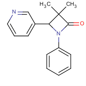 2-Azetidinone, 3,3-dimethyl-1-phenyl-4-(3-pyridinyl)-
