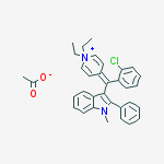 [4-[(2-chlorophenyl)(1-methyl-2-phenyl-1H-indol-3-yl)methylene]-2,5-cyclohexadien-1-ylidene]diethylammonium acetate