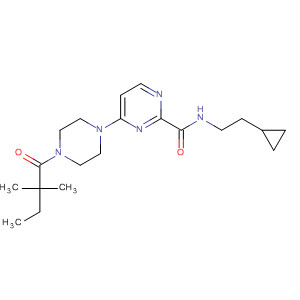 3-Pyridazinecarboxamide,N-(2-cyclopropylethyl)-6-[4-(2,2-dimethyl-1-oxobutyl)-1-piperazinyl]-