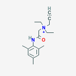DIETHYL(2-PROPYNYL)(((2,4,6-TRIMETHYLPHENYL)CARBAMOYL)METHYL)AMMONIUM