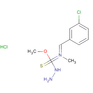 Hydrazinecarboximidothioic acid,2-[(3-chlorophenyl)methylene]-N-methyl-, methyl ester,monohydrochloride