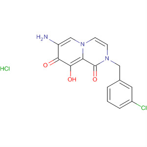 2H-Pyrido[1,2-a]pyrazine-1,8-dione,7-amino-2-[(3-chlorophenyl)methyl]-9-hydroxy-, monohydrochloride