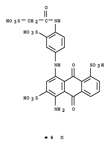 tetrapotassium 5-amino-9,10-dihydro-9,10-dioxo-8-[[3-sulphonato-4-[(sulphonatoacetyl)amino]phenyl]amino]anthracene-1,7-disulphonate