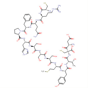 L-Cysteine,L-cysteinyl-L-arginyl-L-glutaminyl-L-phenylalanyl-L-prolyl-L-histidyl-L-seryl-L-seryl-L-seryl-L-methionyl-L-tyrosyl-L-threonyl-L-a-aspartyl-