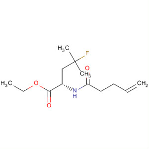 L-Leucine, 4-fluoro-N-(1-oxo-4-pentenyl)-, ethyl ester