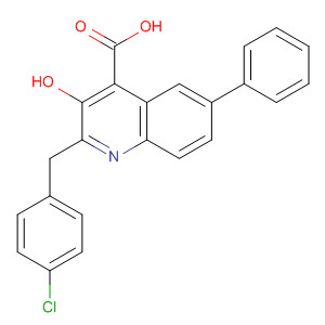 4-Quinolinecarboxylic acid,2-[(4-chlorophenyl)methyl]-3-hydroxy-6-phenyl-