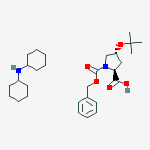 1-benzyl hydrogen (2S-trans)-4-(tert-butoxy)-pyrrolidine-1,2-dicarboxylate, compound with dicyclohexylamine (1:1)