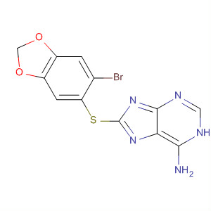1H-Purin-6-amine, 8-[(6-bromo-1,3-benzodioxol-5-yl)thio]-