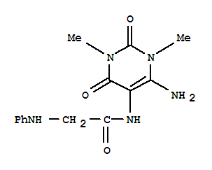 Acetamide,N-(6-amino-1,2,3,4-tetrahydro-1,3-dimethyl-2,4-dioxo-5-pyrimidinyl)-2-(phenylamino)-