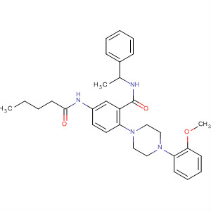 Benzamide,2-[4-(2-methoxyphenyl)-1-piperazinyl]-5-[(1-oxopentyl)amino]-N-(1-phenylethyl)-