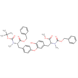 L-Tyrosine,N-[(1,1-dimethylethoxy)carbonyl]-O-[2-hydroxy-5-[3-methoxy-2-[methyl[(phenylmethoxy)carbonyl]amino]-3-oxopropyl]phenyl]-N-methyl-,phenylmethyl ester, (S)-