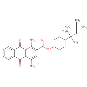 2-Anthracenecarboxylic acid, 1,4-diamino-9,10-dihydro-9,10-dioxo-,4-(1,1,3,3-tetramethylbutyl)cyclohexyl ester, trans-