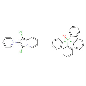 Pyridinium, 1-(1,3-dichloro-2-indolizinyl)-, tetraphenylborate(1-)