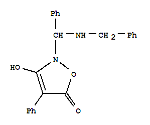 5(2H)-Isoxazolone,  3-hydroxy-4-phenyl-2-[phenyl[(phenylmethyl)amino]methyl]-