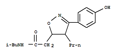 5-Isoxazoleacetamide,  4,5-dihydro-3-(4-hydroxyphenyl)-N-(2-methylpropyl)-4-propyl-