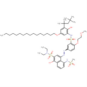 2-Naphthalenesulfonamide,N,N-diethyl-4-[[3-[[[5-(hexadecyloxy)-2-hydroxy-3-(1,1,3,3-tetramethylbutyl)phenyl]amino]sulfonyl]-4-(2-methoxyethoxy)phenyl]azo]-1-hydroxy-5-[(methylsulfonyl)amino]-