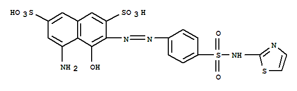 5-amino-4-oxo-3-{[4-(1,3-thiazol-2-ylsulfamoyl)phenyl]hydrazono}-3,4-dihydronaphthalene-2,7-disulfonic acid