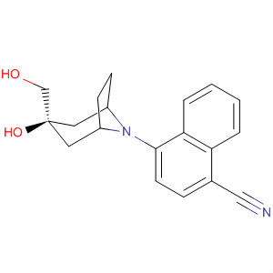1-Naphthalenecarbonitrile,4-[(3-endo)-3-hydroxy-3-(hydroxymethyl)-8-azabicyclo[3.2.1]oct-8-yl]-