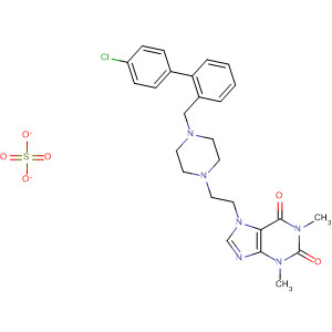 1H-Purine-2,6-dione,7-[2-[4-[(4-chlorophenyl)phenylmethyl]-1-piperazinyl]ethyl]-3,7-dihydro-1,3-dimethyl-, sulfate (1:1)