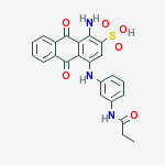 1-amino-9,10-dihydro-9,10-dioxo-4-[[3-[(1-oxopropyl)amino]phenyl]amino]anthracene-2-sulphonic acid