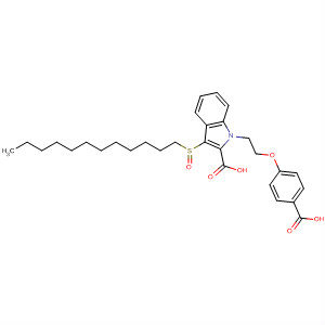 1H-Indole-2-carboxylic acid,1-[2-(4-carboxyphenoxy)ethyl]-3-(dodecylsulfinyl)-