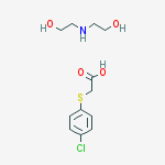 2-(4-chlorophenyl)sulfanylacetic acid; 2-(2-hydroxyethylamino)ethanol