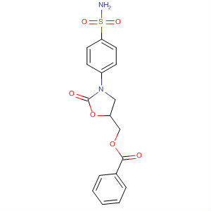 Benzenesulfonamide, 4-[5-[(benzoyloxy)methyl]-2-oxo-3-oxazolidinyl]-