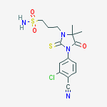 3-[3-(3-chloro-4-cyanophenyl)-5,5-dimethyl-4-oxo-2-sulfanylideneimidazolidin-1-yl]propane-1-sulfonamide