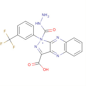 1H-Pyrazolo[3,4-b]quinoxaline-3-carboxylic acid,1-[3-(trifluoromethyl)phenyl]-, hydrazide