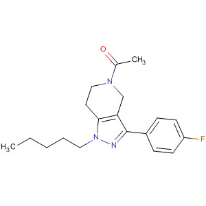 1H-Pyrazolo[4,3-c]pyridine,5-acetyl-3-(4-fluorophenyl)-4,5,6,7-tetrahydro-1-pentyl-